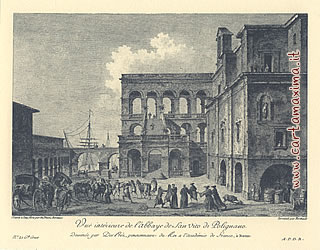 Vue intérieure de l'àbbaye de San Vito di Polignano Dessinée par DesPréz